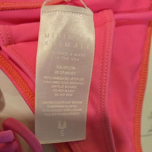 Minimale Animale Pink String Bikini Minimalist Swimwear - Picture 2 of 4